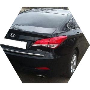 черный Хендай сзади