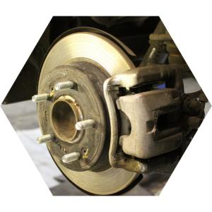 тормозной диск с суппортом