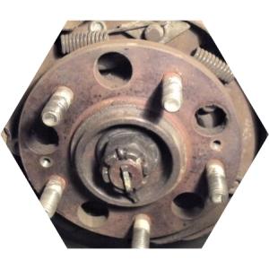 замена колодок ручника Хендай Туссан