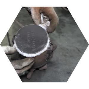 демонтированный катализатор