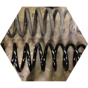 старая и новая задние пружины Хендай