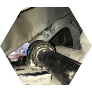 Втулки стабилизатора после установки