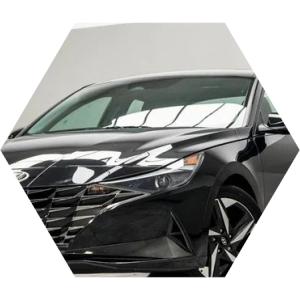 Хендай Элантра в автотехцентре после схода-развала