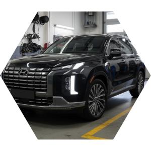 Хендай Палисад готовится к техобслуживанию в автотехцентре