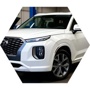 Хендай Палисад готовится к замене ремня генератора в автотехцентре