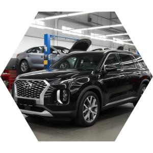 Хендай Палисад готовится к замене свечей накала в автотехцентре