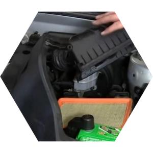 демонтаж воздушного фильтра на Элантре