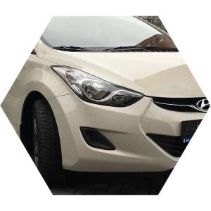 белая Элантра спереди