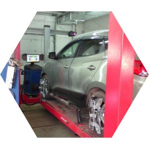 Хендай на стенде сход-развала