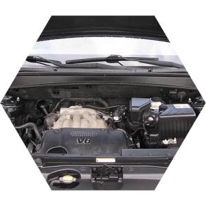 открытый капот на Хендае санта фе