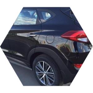 черный Хендай Туксон сзади